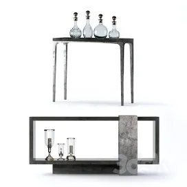 Bernhardt linea console tables